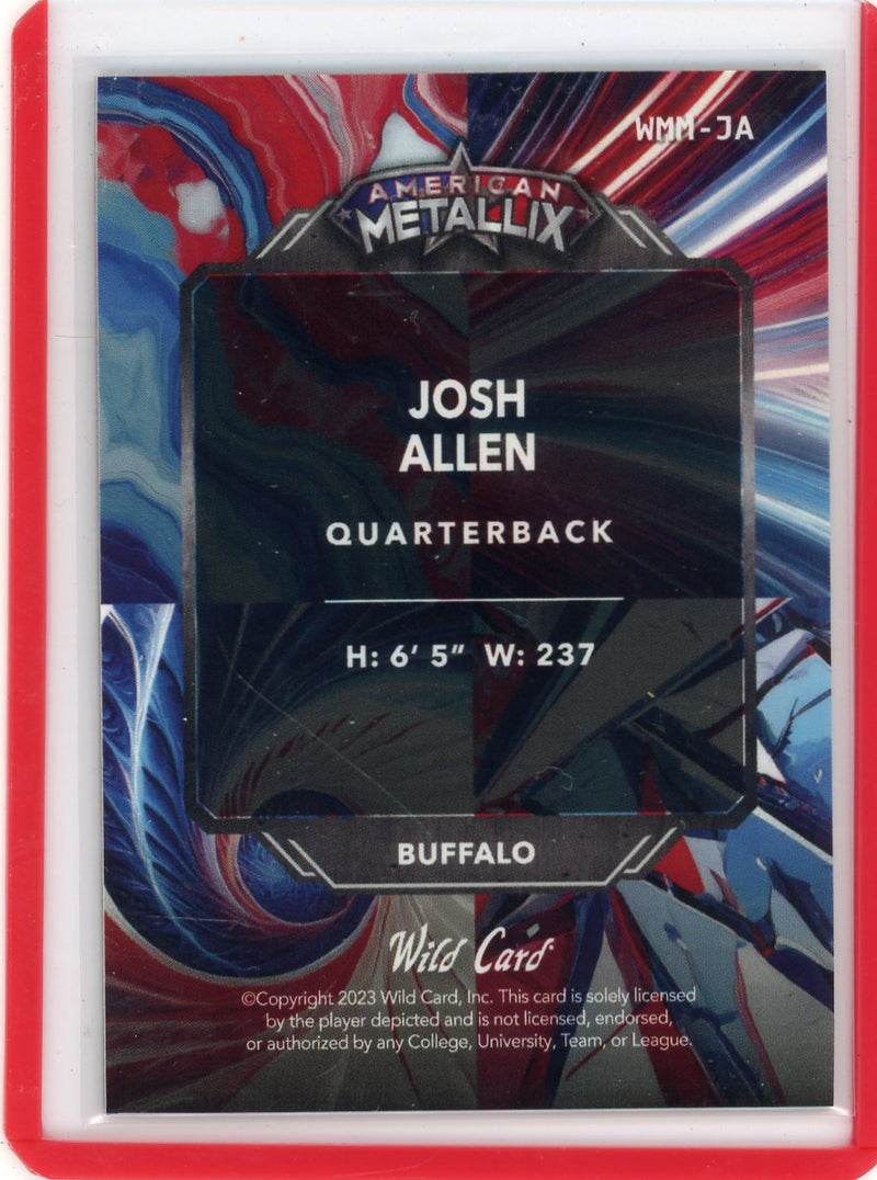 Josh Allen 2023 Wild Card American Metallix 