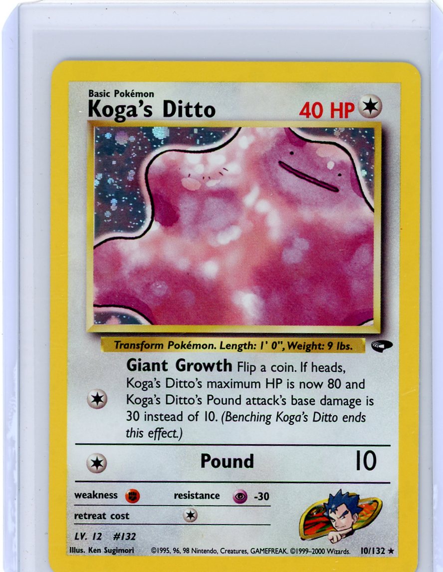 Koga's Ditto Pokémon Gym Challenge Holo #10/132
