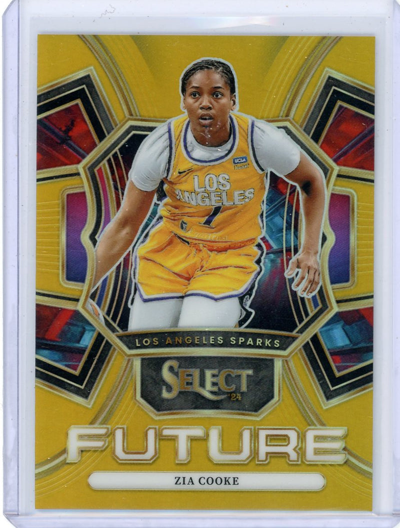 Zia Cooke 2024 Panini Select WNBA Future gold prizm 