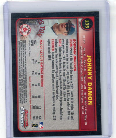 Johnny Damon 2003 Bowman Chrome X-Fractor
