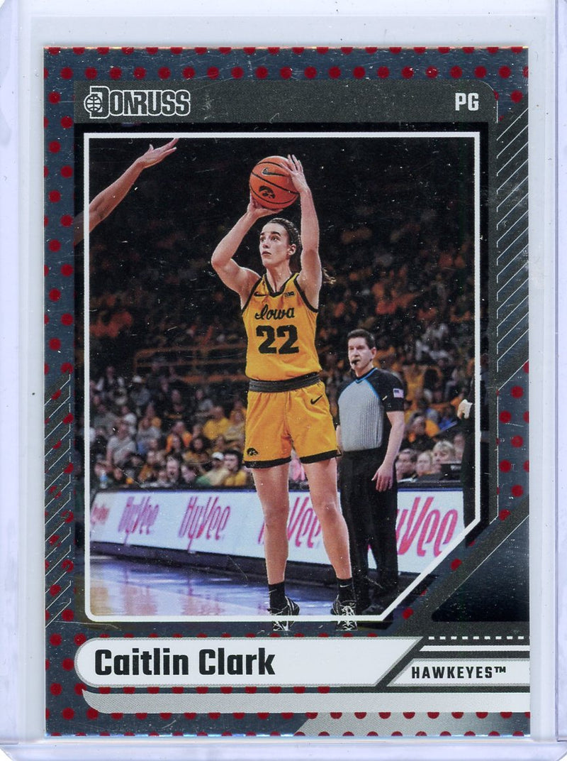 Caitlin Clark 2024 Panini Caitlin Clark Collection Donruss foil 