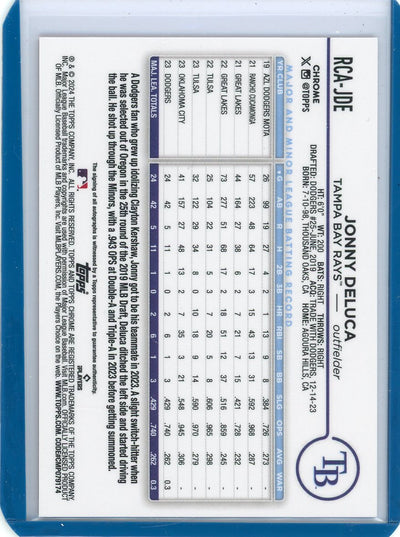 Nolan Schanuel 2024 Topps Chrome Logofractor autograph blue ref. rookie card #'d 111/150