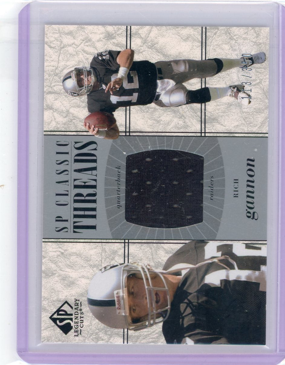 Rich Gannon 2002 Upper Deck SP Legendary Cuts Classic Threads #'d 113/350