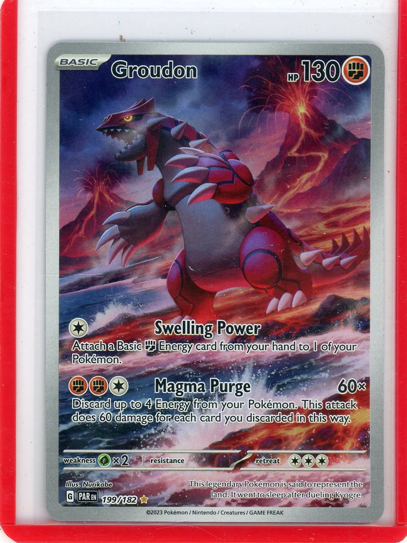 Groudon Pokémon Paradox Rift Illustration Rare 