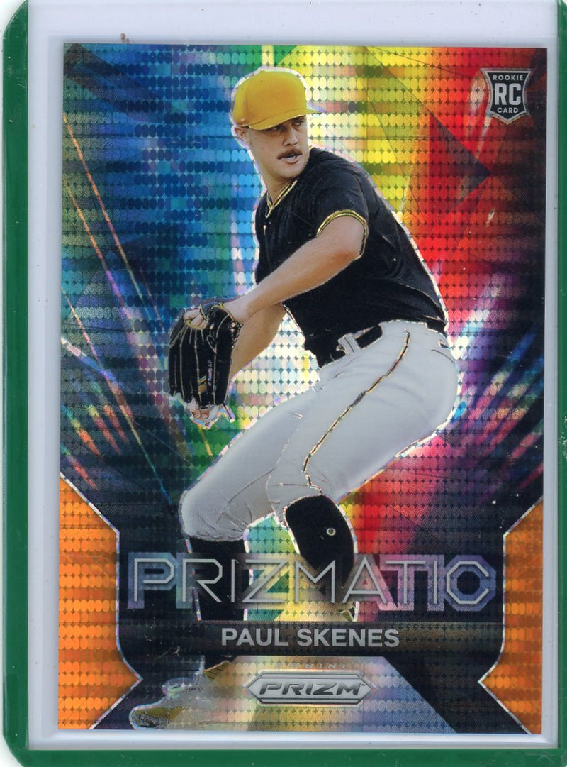 Paul Skenes 2024 Panini Prizm Prizmatic orange pulsar prizm rookie card 