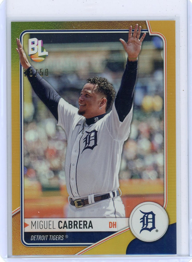 Miguel Cabrera 2023 Topps Big League gold foil 