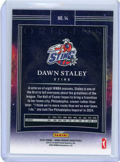 Dawn Staley 2024 Panini Origins WNBA blue #'d 38/75