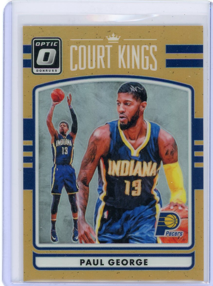Paul George 2016-17 Panini Donruss Optic Court Kings bronze prizm #'d 055/199