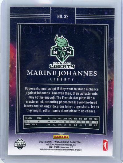 Marine Johannes 2024 Panini Origins WNBA purple #'d 03/25