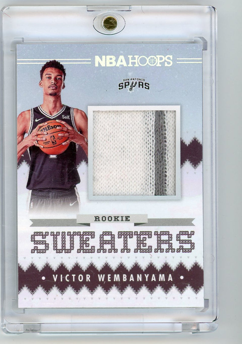 Victor Wembanyama 2023-24 Panini NBA Hoops Rookie Sweaters relic