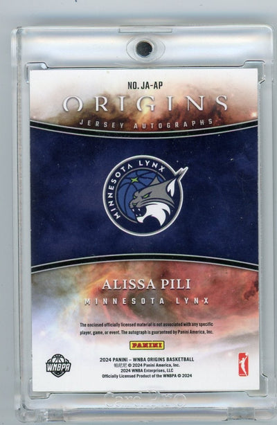 Alissa Pili 2024 Panini Origins WNBA rookie patch autograph