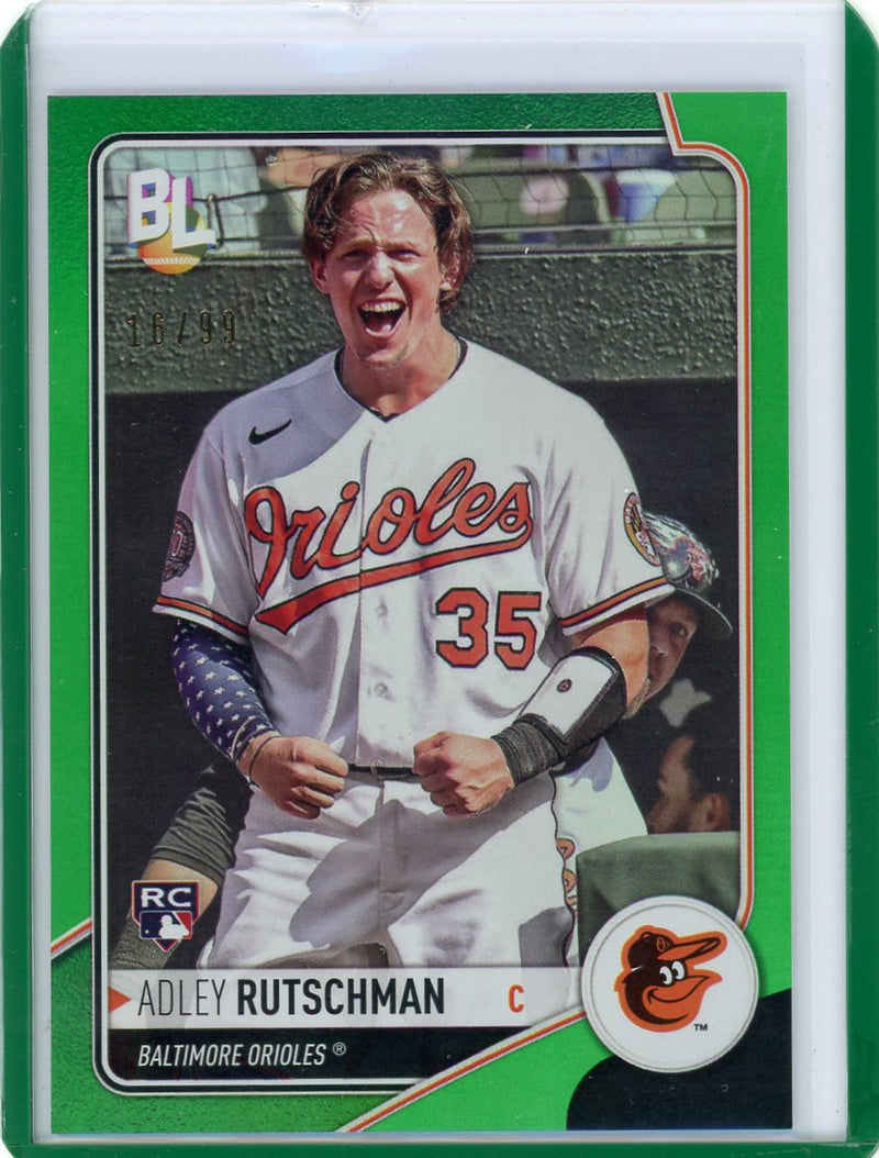 Adley Rutschman 2023 Topps Big League green foil rookie card 