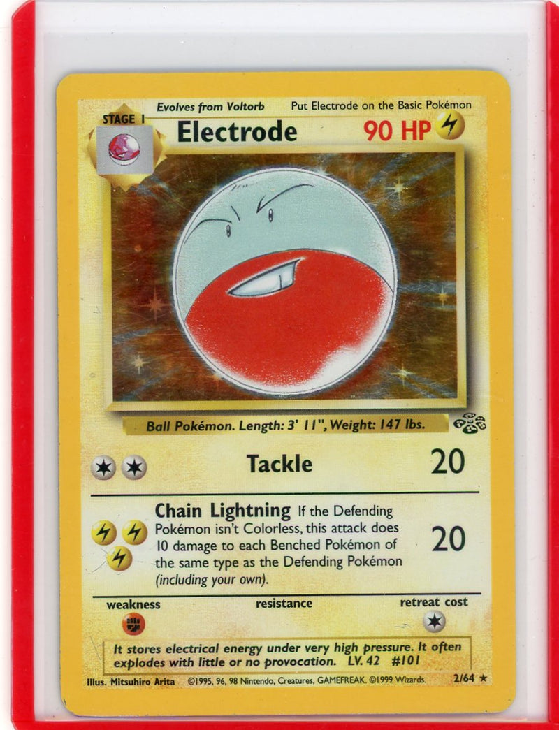 Electrode 1999 Pokemon Jungle rare holo 2/64 HP