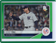 Gerrit Cole 2023 Topps Big League green foil #'d 21/99
