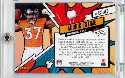 Audric Estime 2024 Panini Absolute Explosive SSP