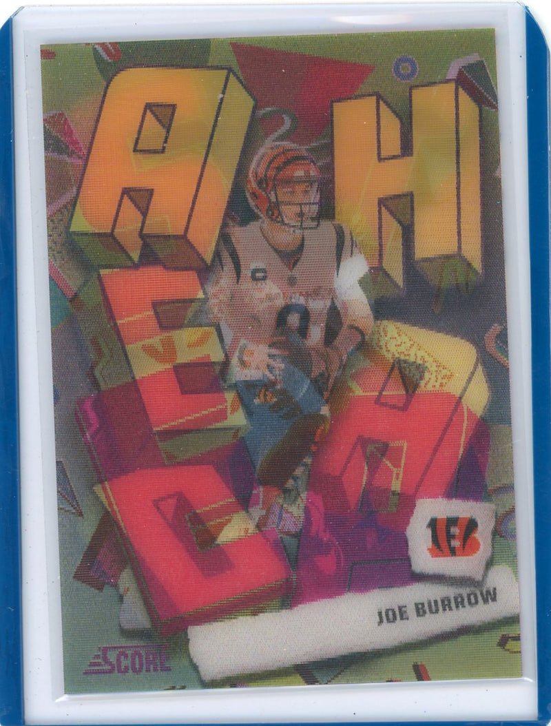 Joe Burrow 2024 Panini Score Step Ahead lenticular SP