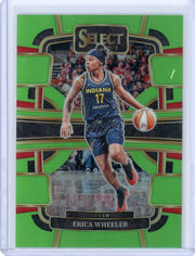 Erica Wheeler 2024 Panini Select WNBA light green prizm #'d 39/75