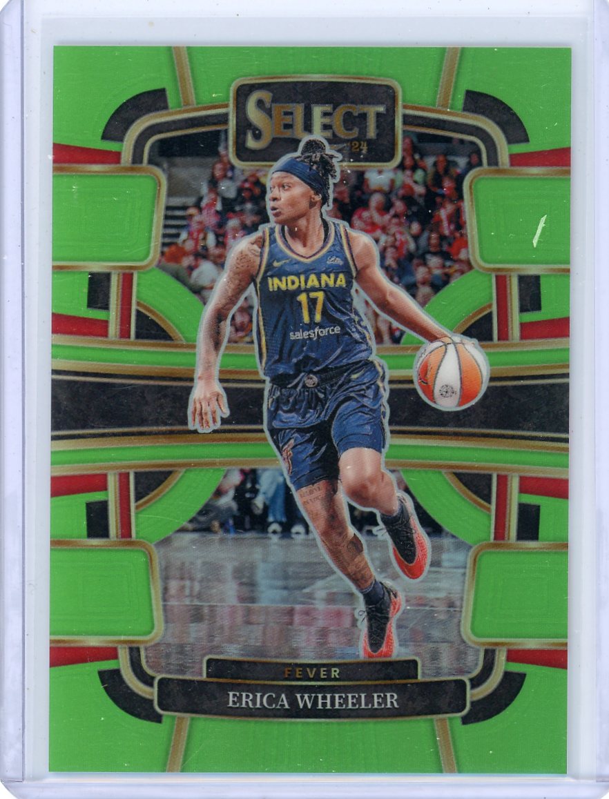 Erica Wheeler 2024 Panini Select WNBA light green prizm #'d 39/75