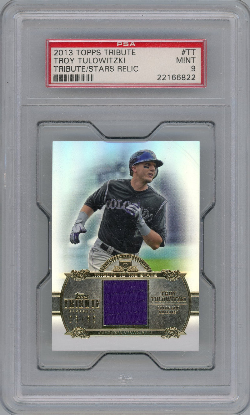 Troy Tulowitzki 2013 Topps Tribute Stars relic 