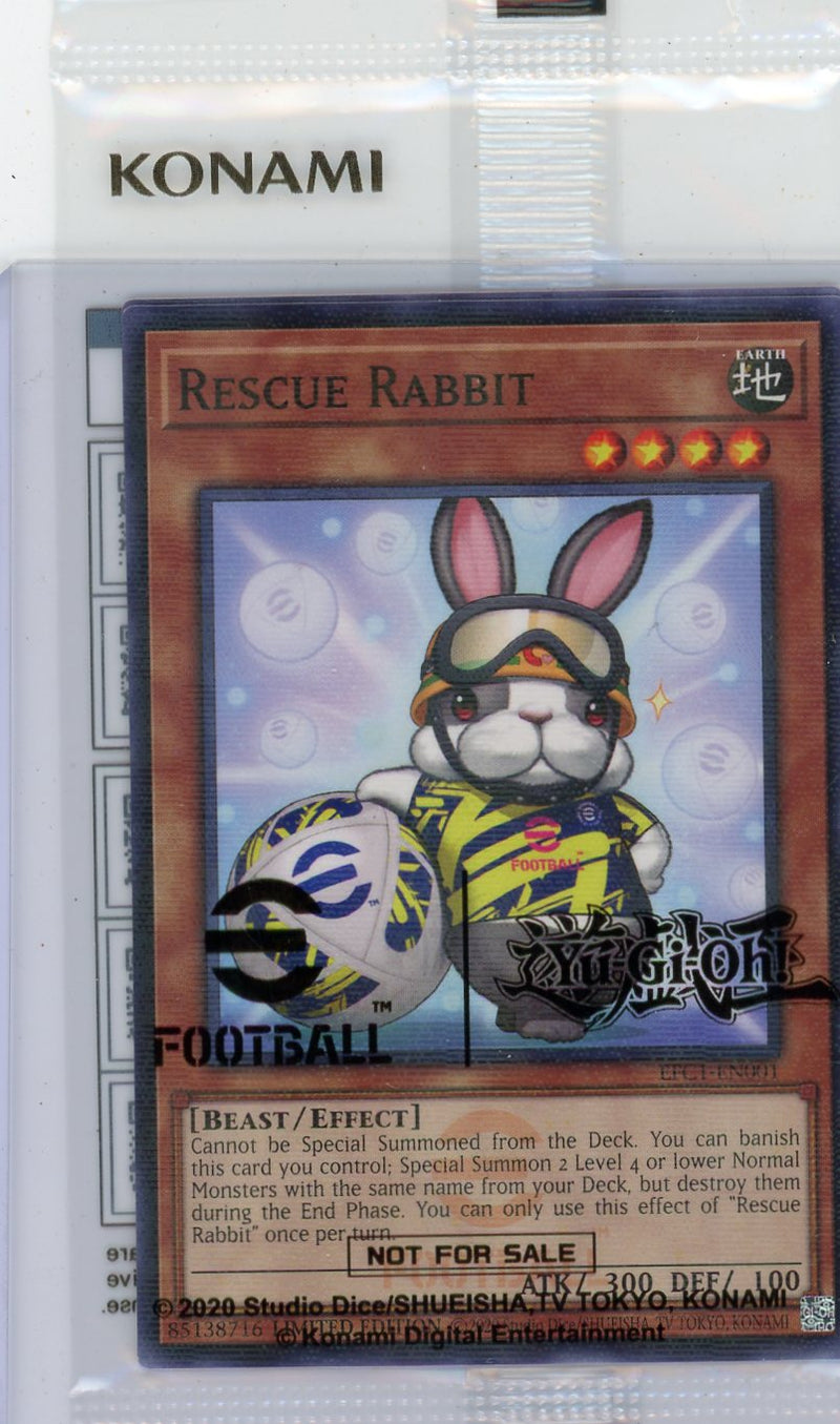 Rescue Rabbit + Neymar Jr. 2025 eFootball Yu0Gi-Oh Promo Sealed