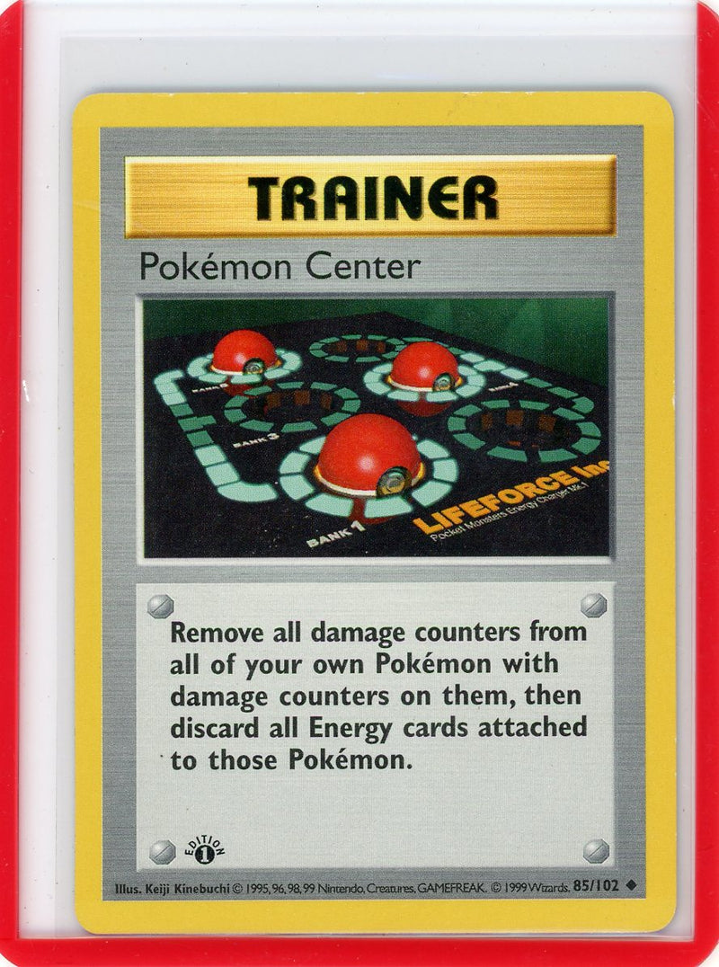 Pokemon Center Trainer 1999 Pokémon Base Set 1st Edition 85/102