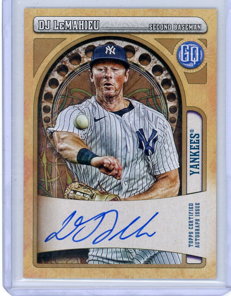 DJ LeMahieu 2021 Topps Gypsy Queen autograph