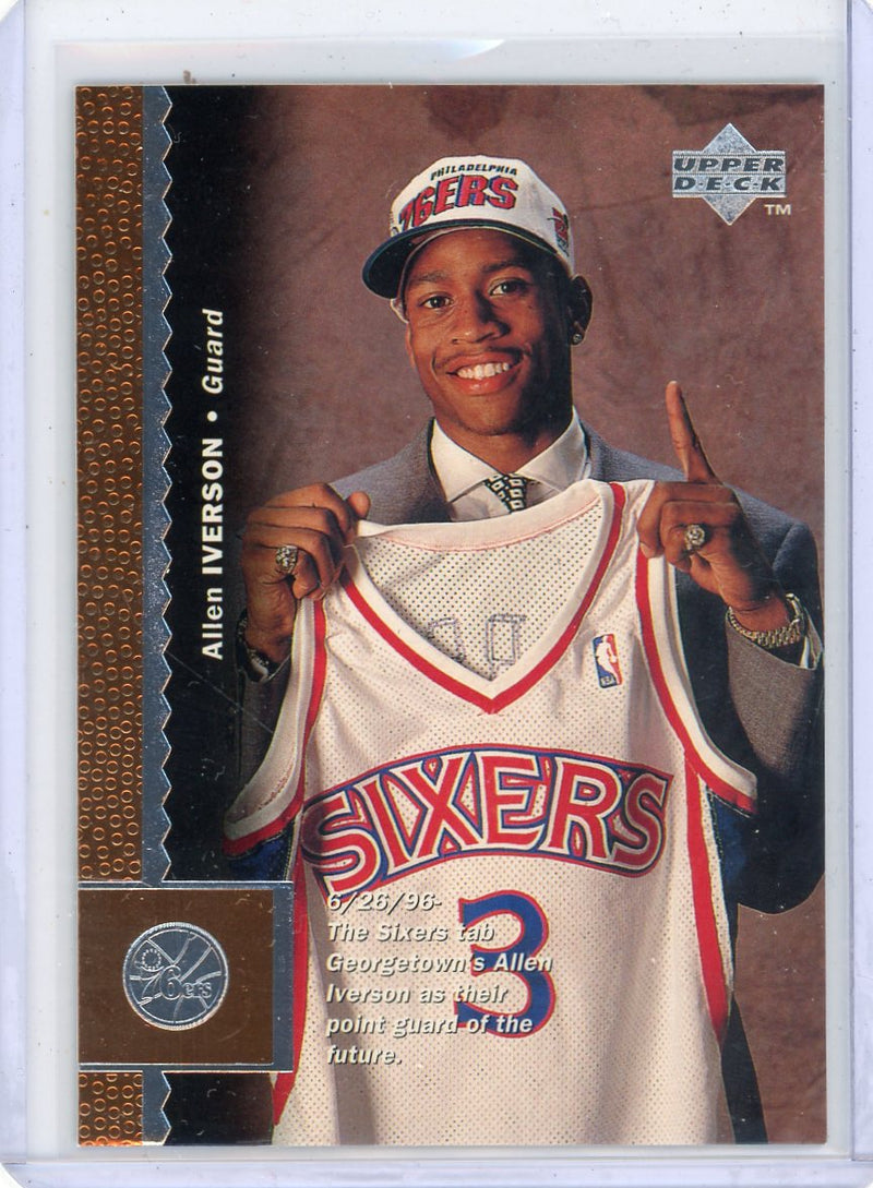 Allen Iverson 1996 Upper Deck rookie card