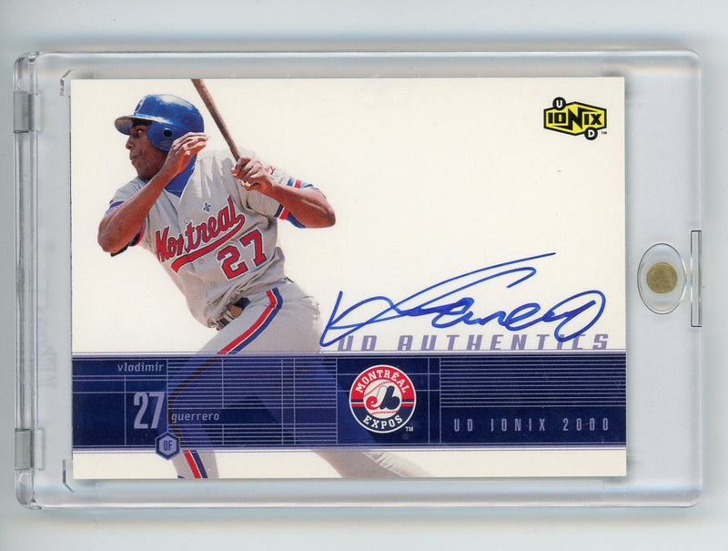 Vladimir Guerrero 1999 Upper Deck Ionix Authentics autograph