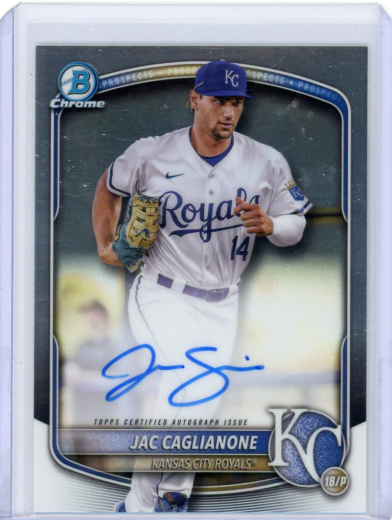 Jac Caglianone 2025 Bowman Chrome autograph