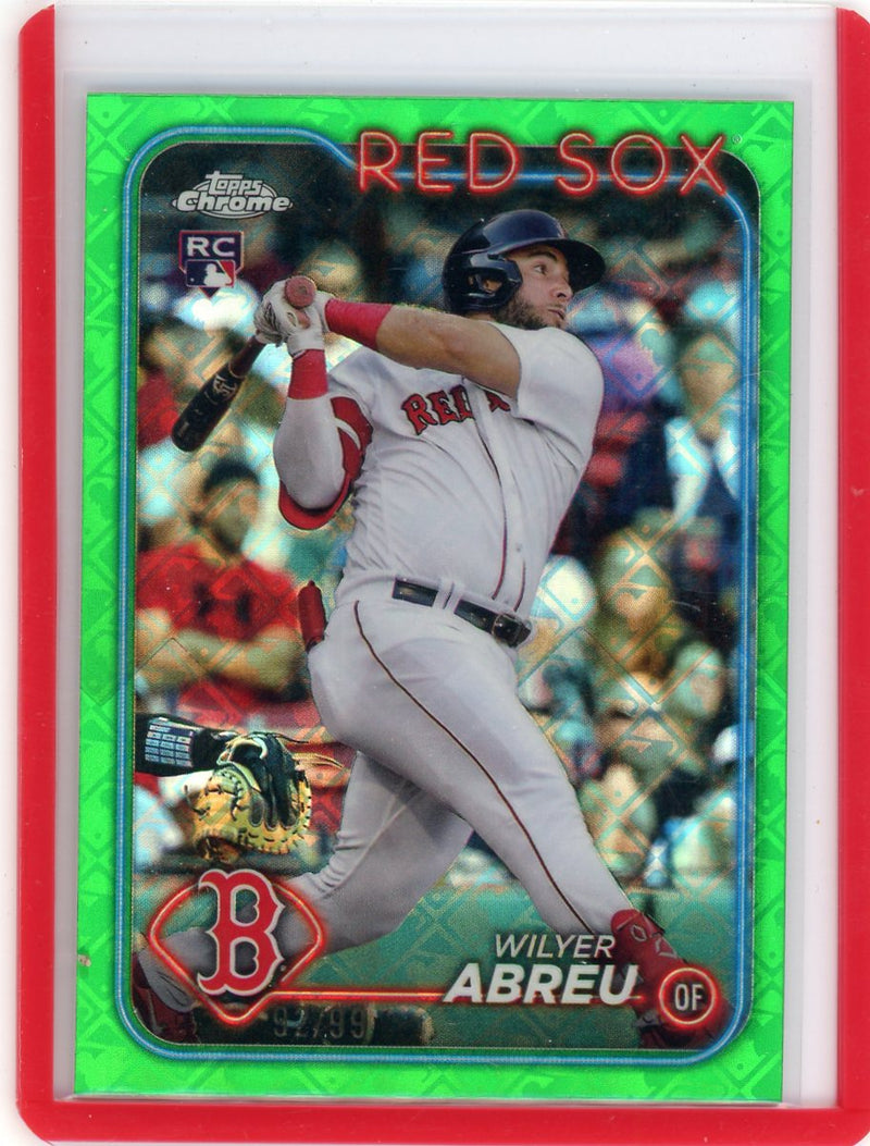 Wilyer Abreu 2024 Topps Chrome Logofractor green ref. 