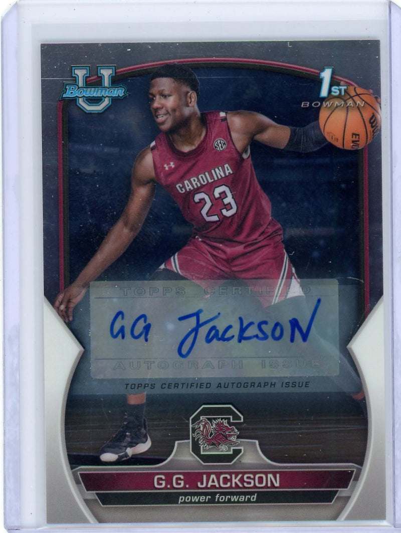 G.G. Jackson 2023 Bowman Chrome University 1st Bowman Autograph