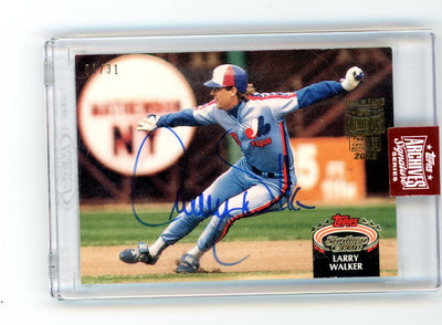 Larry Walker 2023 Topps Archives Signatures 1992 Topps Stadium Club autograph #'d 01/31
