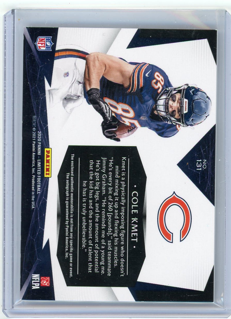 Cole Kmet 2020 Panini Limited RPA 