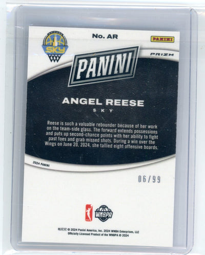 Angel Reese 2024 Panini Black Friday Splash of Color prizm rookie card #'d 06/99