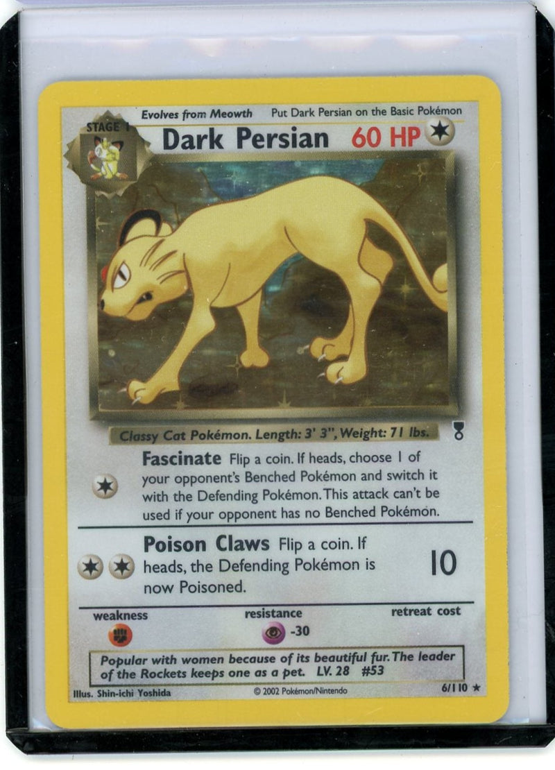 Dark Persian Pokémon Legendary Collection Holo 