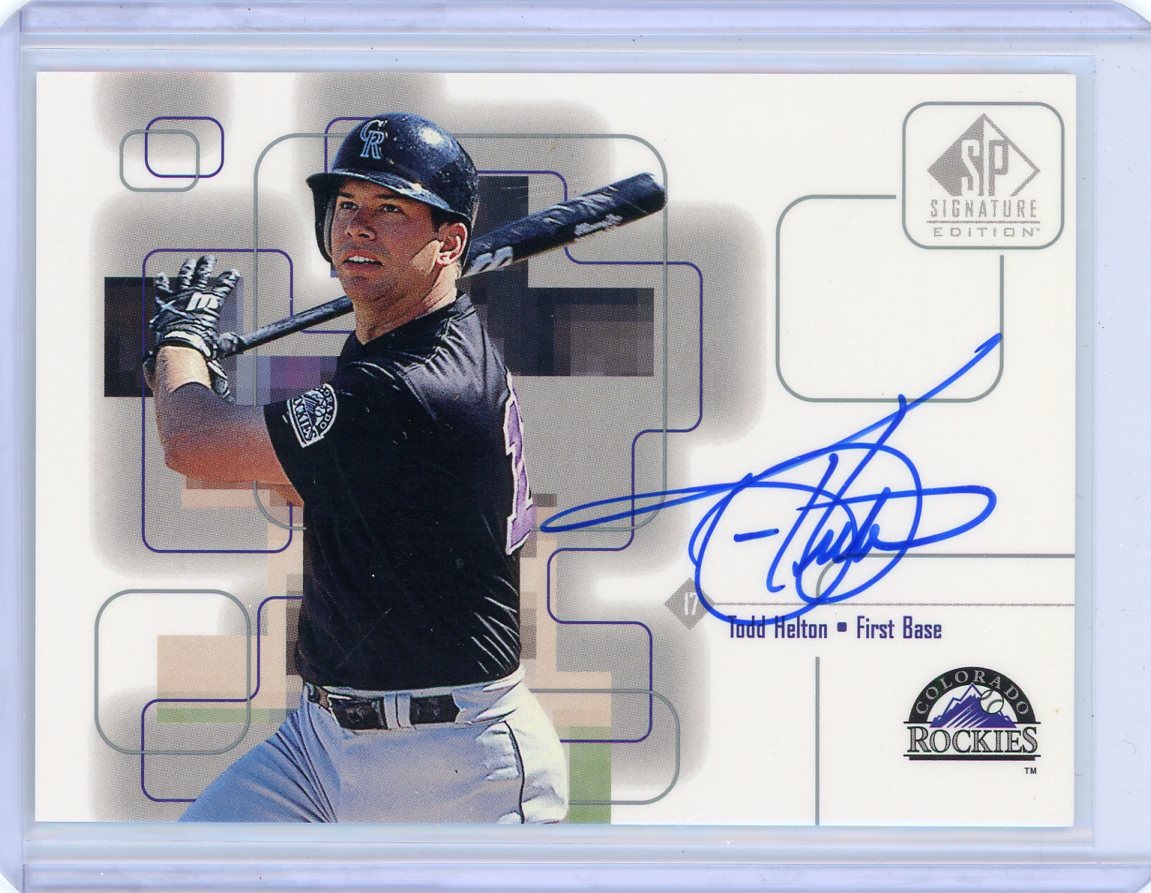 Todd Helton 1999 Upper Deck SP Signature Edition