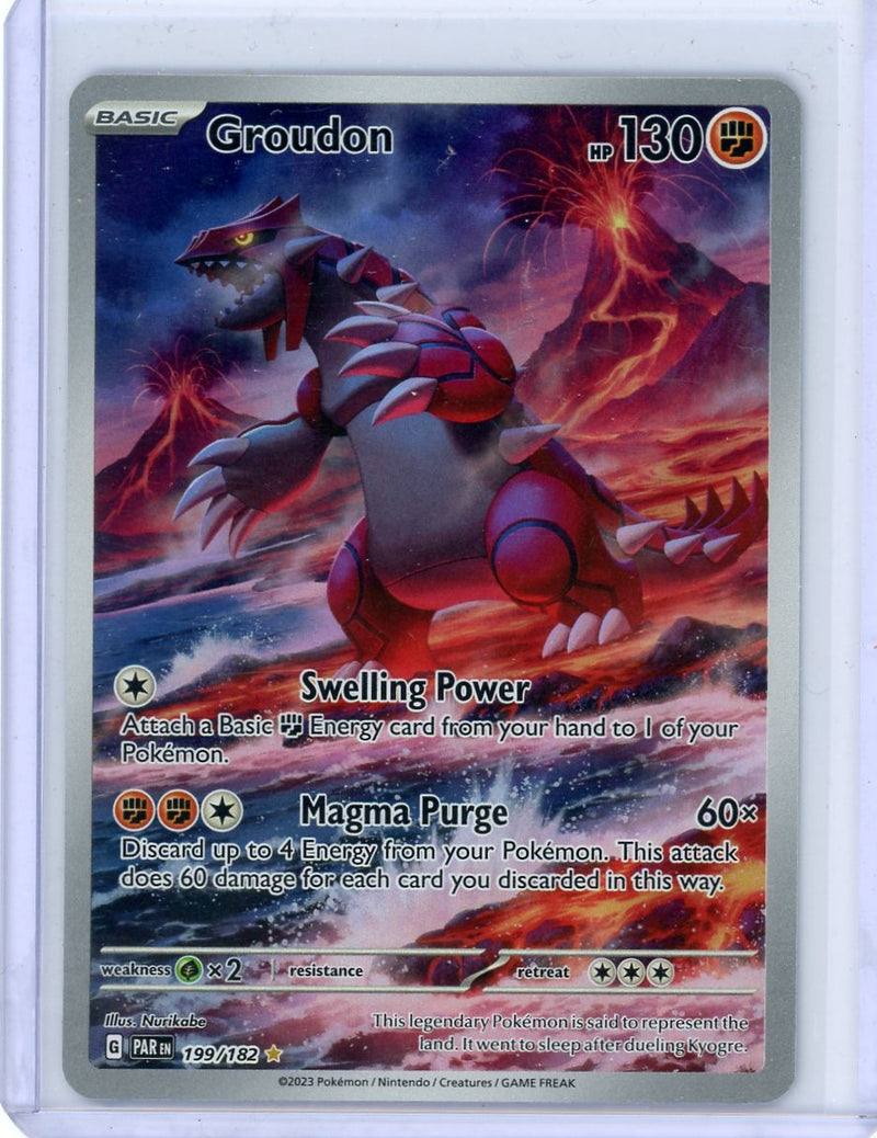 Groudon Illustration Rare Pokémon Paradox Rift 