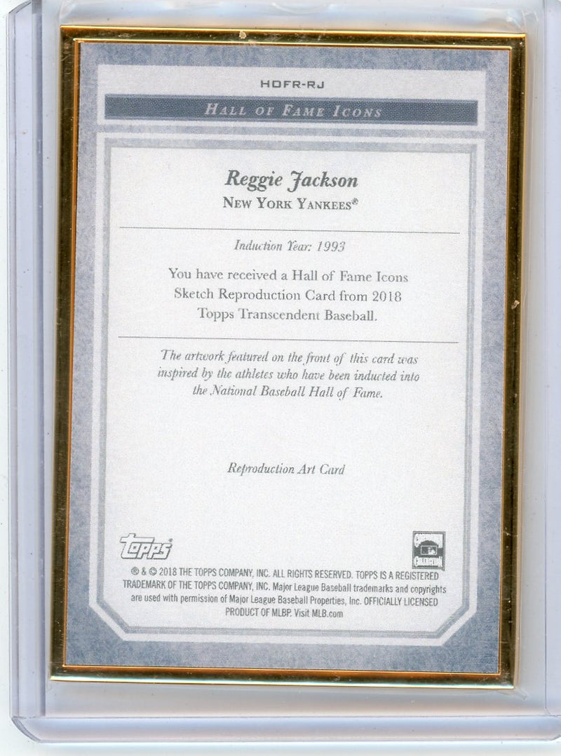 Reggie Jackson 2018 Topps Transcendent HoF Icons 