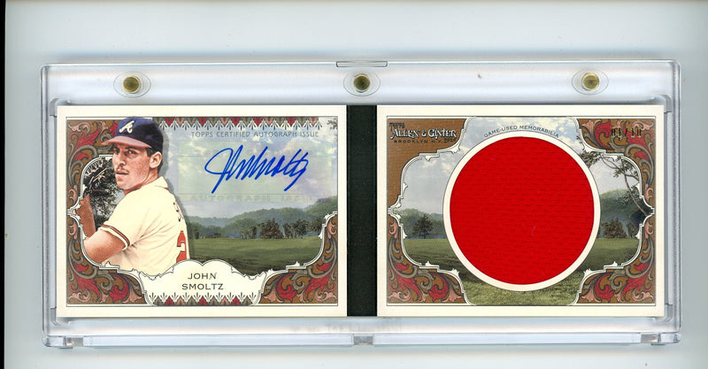 John Smoltz 2024 Topps Allen & Ginter autograph relic booklet 