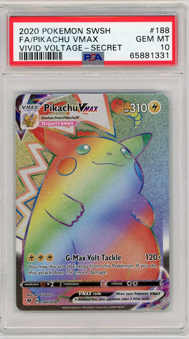 Pikachu Vmax Pokémon Vivid Voltage Rainbow Secret Rare 