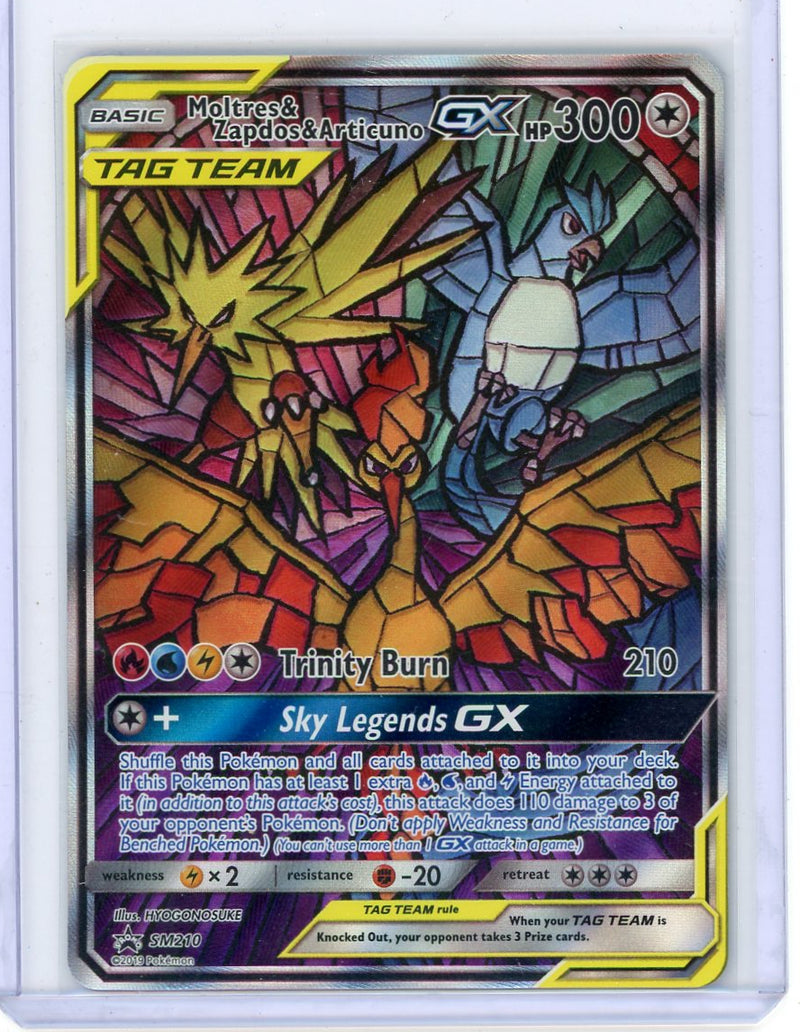 Moltres & Zapdos & Articuno GX Tag Team Pokémon Full Art Black Star Promo 