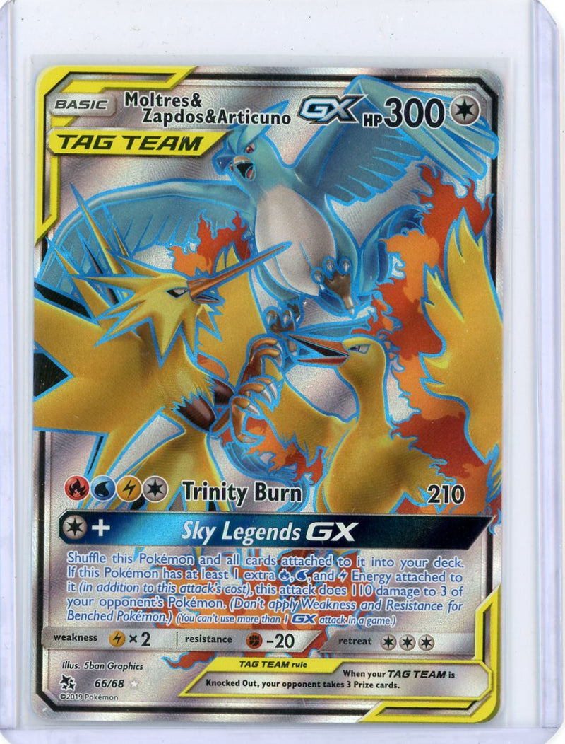 Moltres & Zapdos & Articuno GX Tag Team Pokémon Hidden Fates Full Art 