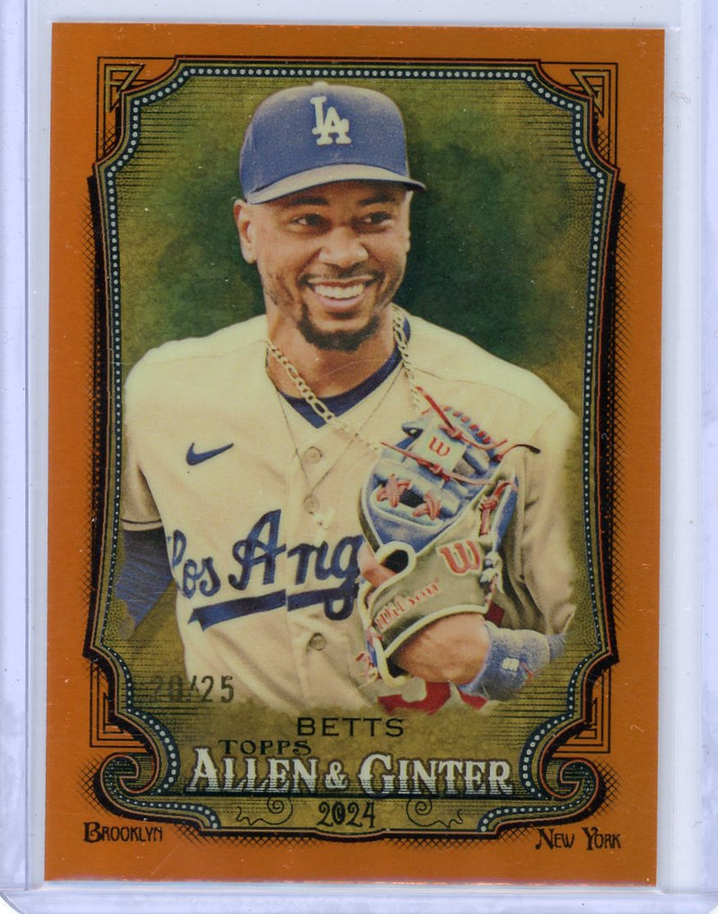 Mookie Betts 2024 Topps Allen & Ginter Chrome orange ref. 