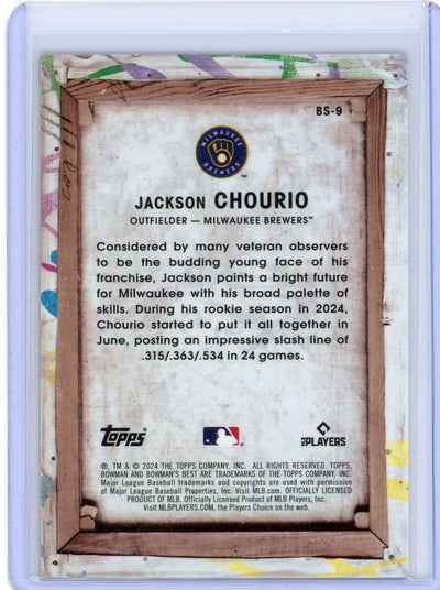 Jackson Chourio 2024 Bowman's Best Showpieces rookie card