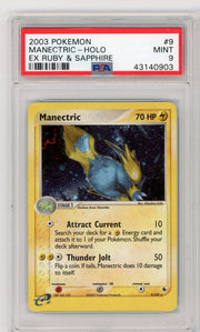 Manectric 2003 Pokemon EX Ruby & Sapphire holo #9/109 PSA 9