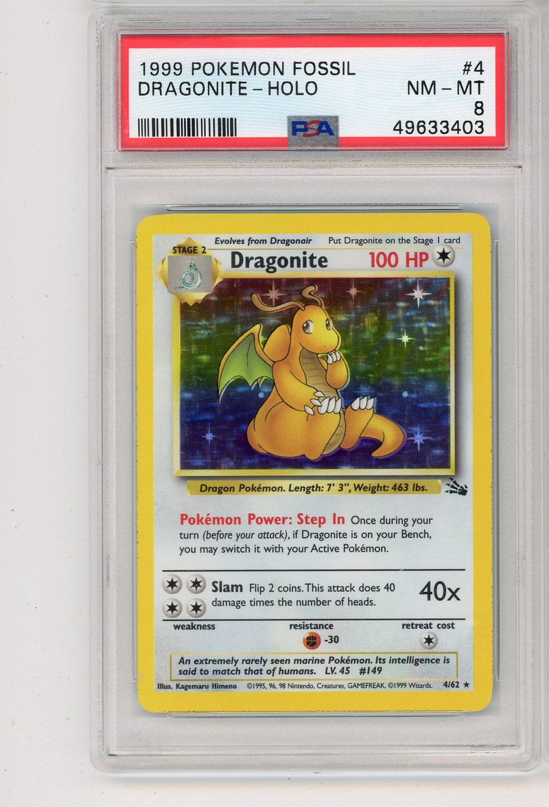 Dragonite 1999 Pokemon Fossil holo 