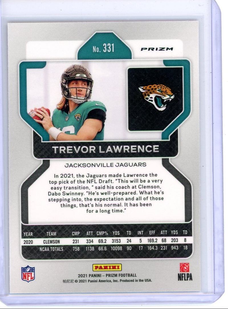 Trevor Lawrence 2021 Panini Prizm Lazer Rookie