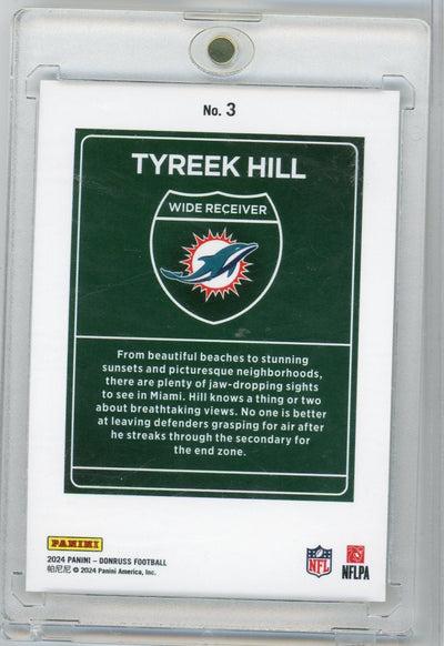Tyreek Hill 2024 Panini Donruss Downtown SSP