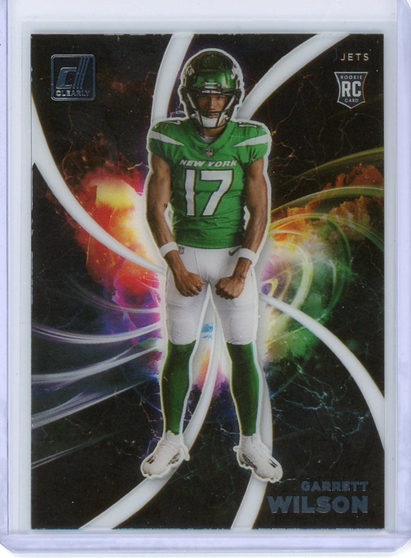 Garrett Wilson 2022 Panini Donruss Clearly Night Moves SSP
