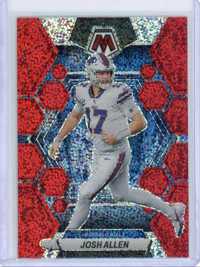 Josh Allen 2023 Panini Mosaic Red Sparkle SP